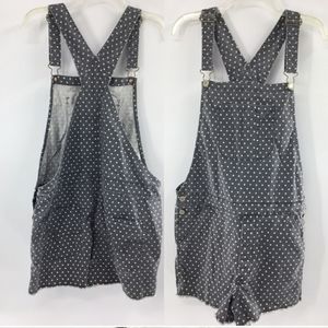 🦋American Eagle polka dot overalls